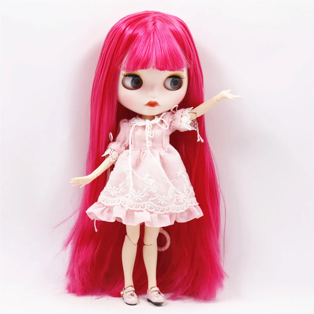 ICY 1/6 bjd new matte face  joint body soft hair with eyebrows Lip gloss SD DBS gift toy