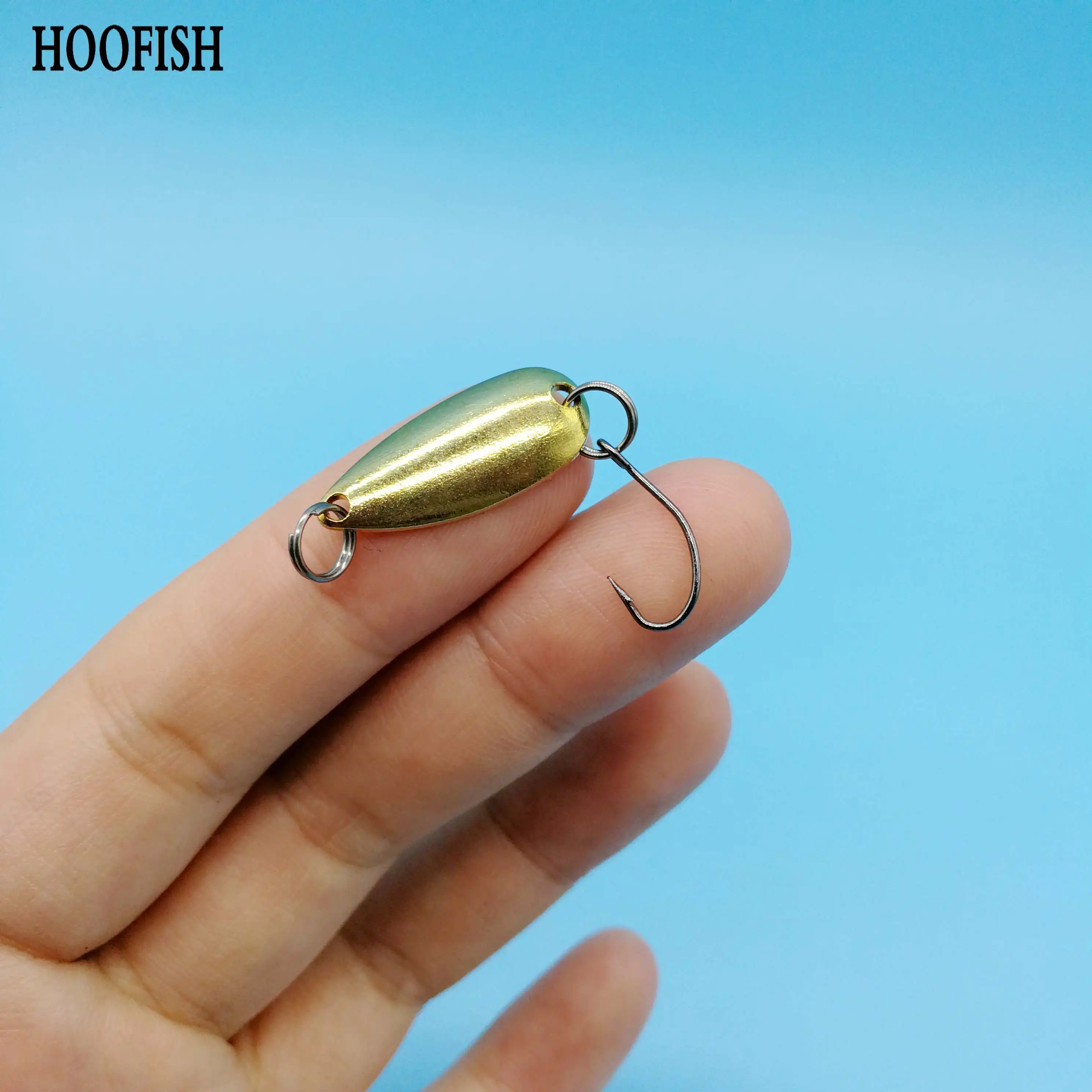 HOOFISH 5pcs/Lot Mini Spoon Fishing Wobblers Swimbait 1.5g/23mm  Isca Artificial Trout Lure Fishing Spoon Fishing Tackle