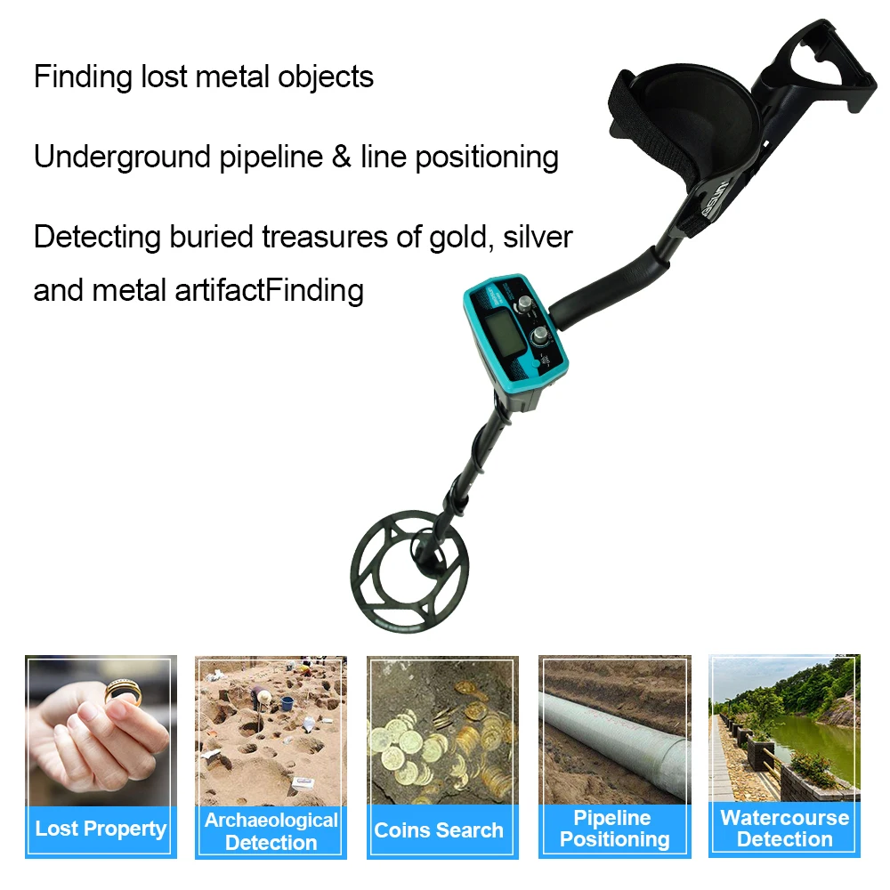 Metal Detector Waterproof Coil Gold Detector Underground High Sensitivity Archaeological Positioning Instrument All-sun TS180