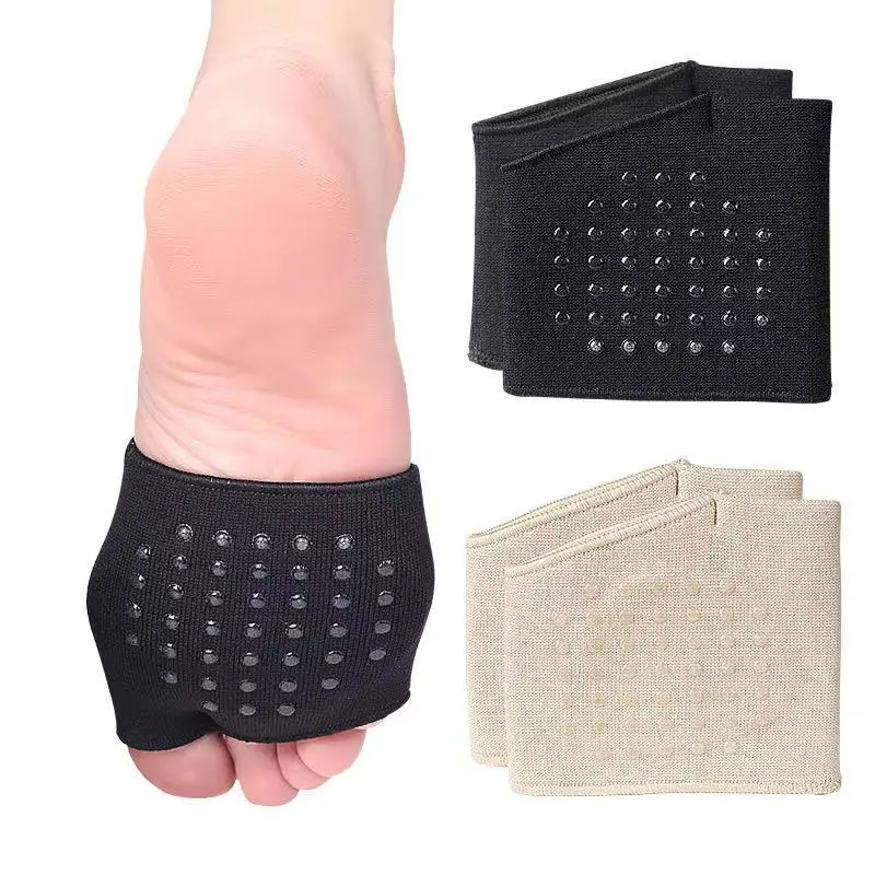 1 Pair Metatarsal Sleeve Pads Half Toe Bunion Sole Forefoot Gel Pads Cushion Half Sock Supports Prevent Calluses Blisters