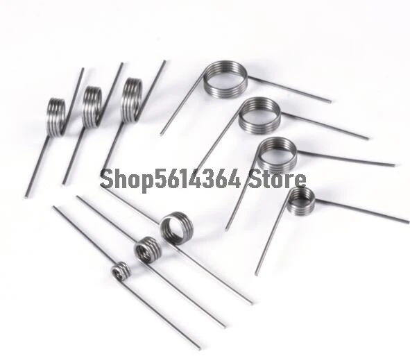 

10Pcs 0.3 0.4 0.5 0.6 0.7 0.8mm Spring Steel or 304 Stainless Steel Small V Shaped Coil Torsion Spring 90 135 175 180 degree