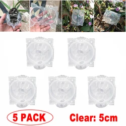 1/3/5/Pcs Plant Root Ball Visible Root Graft Growing Box Breeding Case Plant Root Device Layer Pod High Pressure Ball for Garden