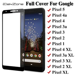 Googleのピクセル5 4a 5グラム4 3 3a 6a 6フルカバー強化ガラスgoogleのピクセルxl 2XL 3XL 4 xlスクリーンプロテクター保護フィルム