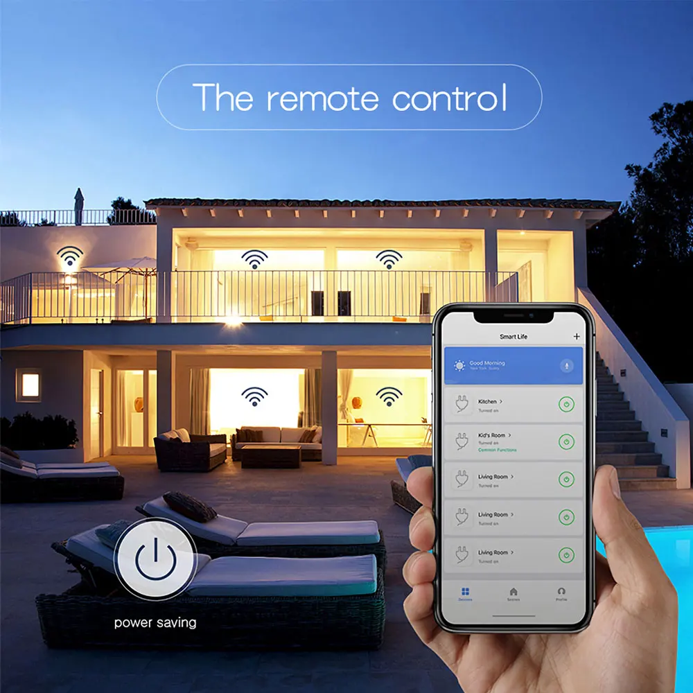 Smart Plug Wifi Smart Socket 15A Italy Chile Power Monitor Voice Control Works With Google Home Alexa Tuya Smart life APP