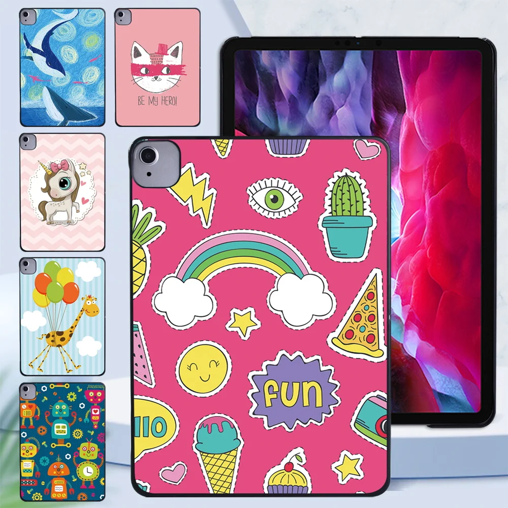 

Case for Apple IPad Air 4th Gen 10.9"/Air 1/Air 2/Air 3 10.5" Ultra-thin Fashion Plastic Tablet Back Shell + Free Stylus