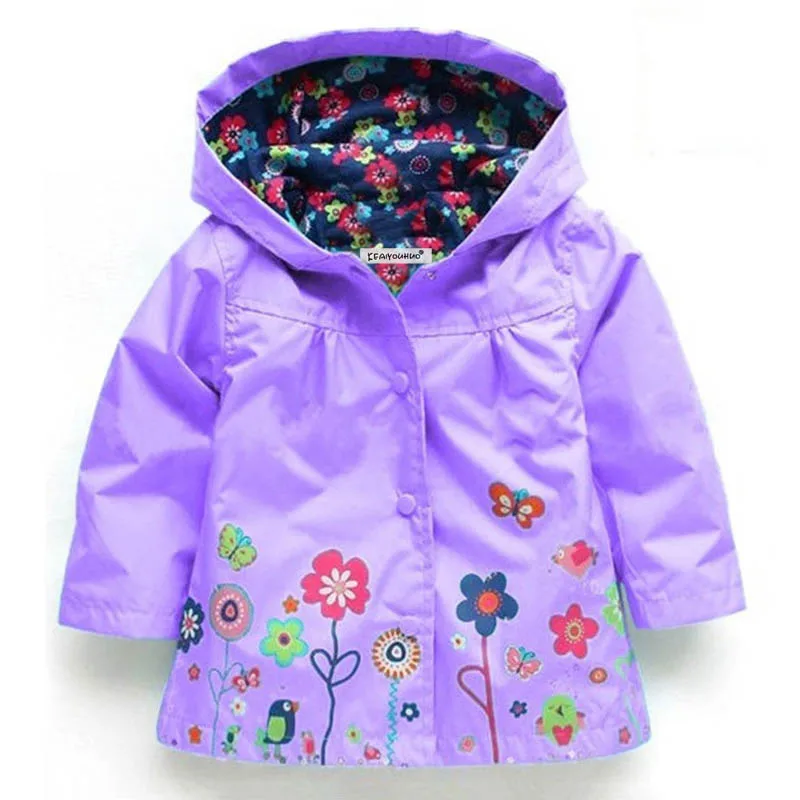 Autumn Waterproof Windbreaker For Boy Baby Trench Coat Kids Long Sleeve Jackets Children Clothing For Girls Fashion Outwear 2-6Y