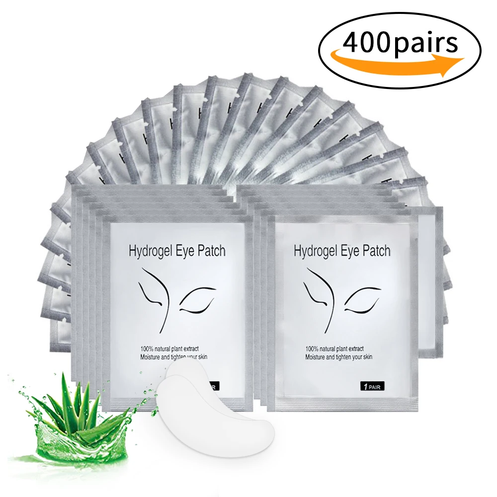 400Pairs Eyelash Extensions Paper Patches Grafted Eyelashes Stickers Under Eye Pads Makeup Supplies Gel Patches