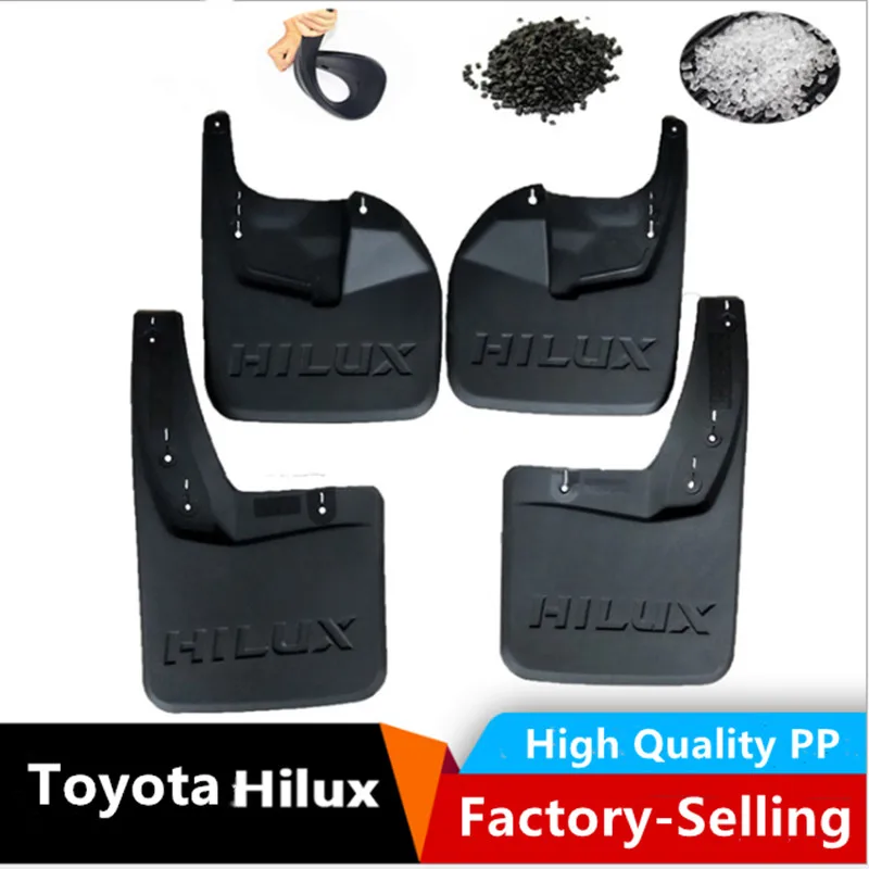 New arrival PVC mudguard for 2015-2019 Toyota Hilux protect fender Toyota series car parts