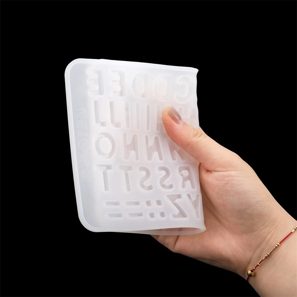 Letter Mold Alphabet Number Epoxy Resin Mold Crystal Pendant  Earring Silicone Molds Homemade For DIY Jewelry Making Accessories