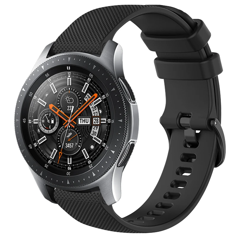 Voor Samsung Galaxy Horloge 42Mm/46Mm Siliconen Band Smartwatch Vervanging Sport Armband Texturen Oppervlak Polsbandje Accessoires