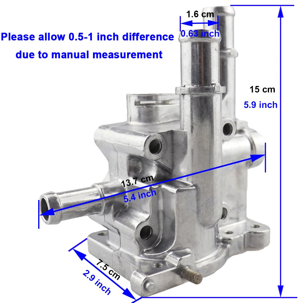 Aluminum Engine Cooling Thermostat Housing Cover For Cruze Opel Astra H J Aveo T300 96984103 96817255 55563530 JWQG003