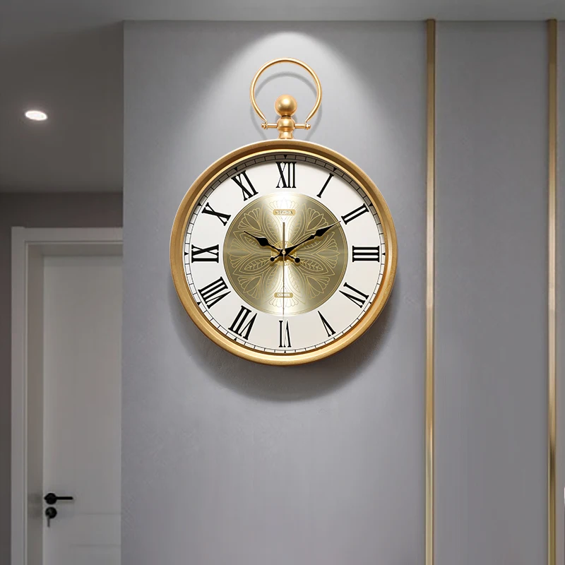 

Nordic creative personality wall clock living room modern silent atmosphere household fashion light luxury wall clock LB92617