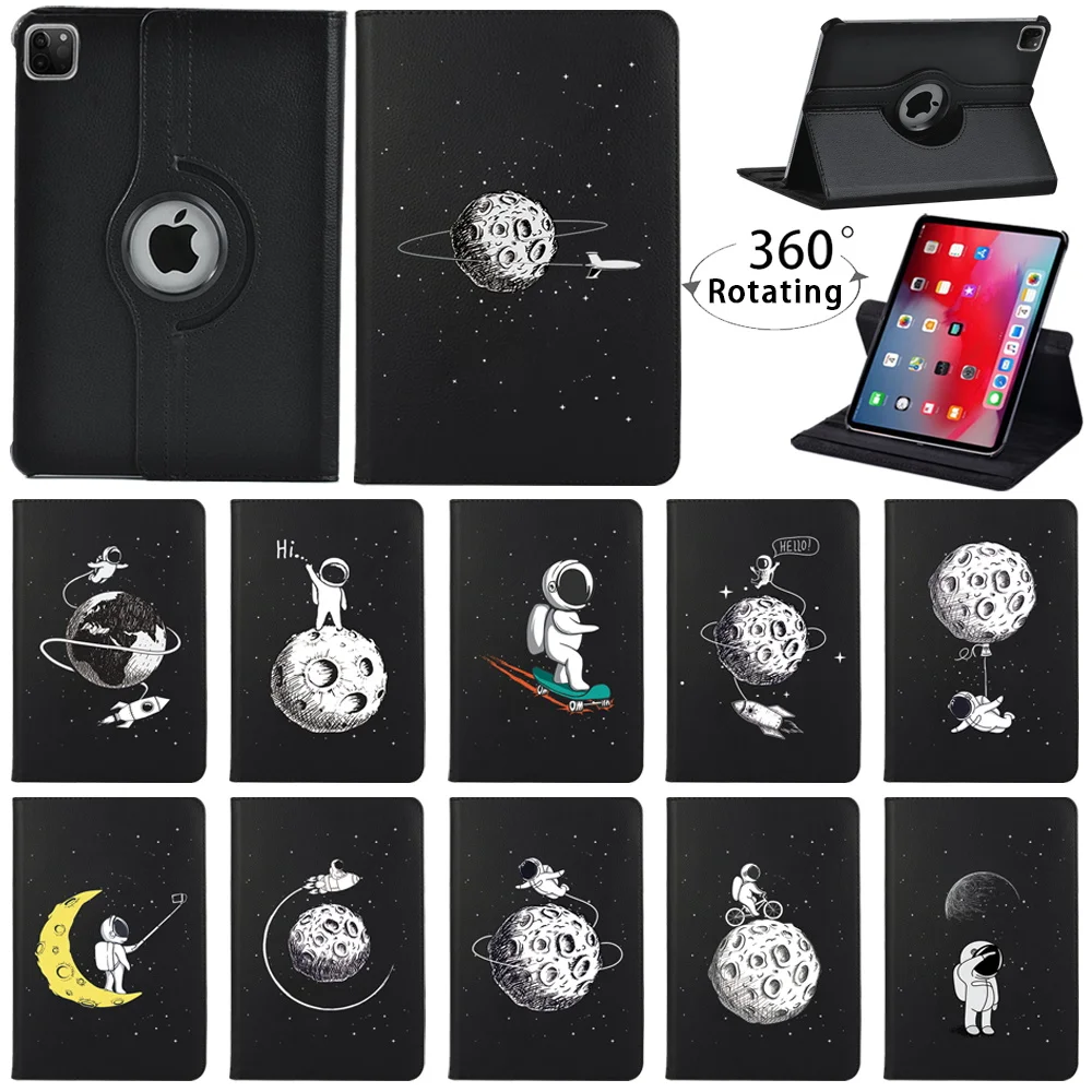 

Вращающийся на 360 Градусов Кожаный чехол-подставка для планшета Apple IPad Pro 9,7 дюйма/Pro 10,5 дюйма/Pro 11 дюймов 2018/2020 защитный чехол с защитой от падения