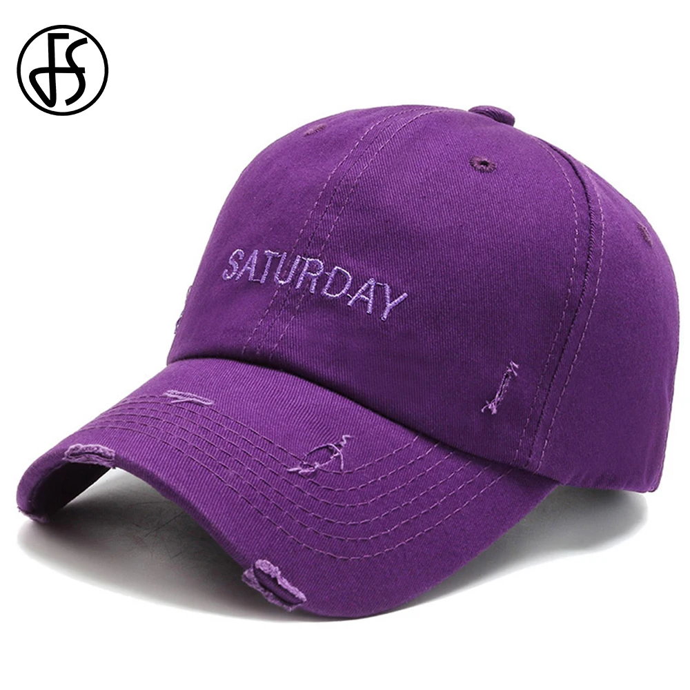 FS Purple Street Hip Hop Snapback Cap Cotton Brand Women Baseball Caps For Men Letter Embroidery Trucker Hat Gorras Para Mujer