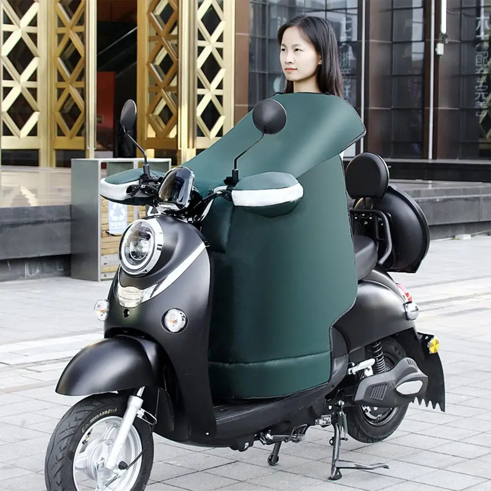 2020 Motorcycle Scooter Windshield Quilt Winter Riding Windproof Cotton Knee Waist Leg Cover Electric Motorcycle Windproof Cover