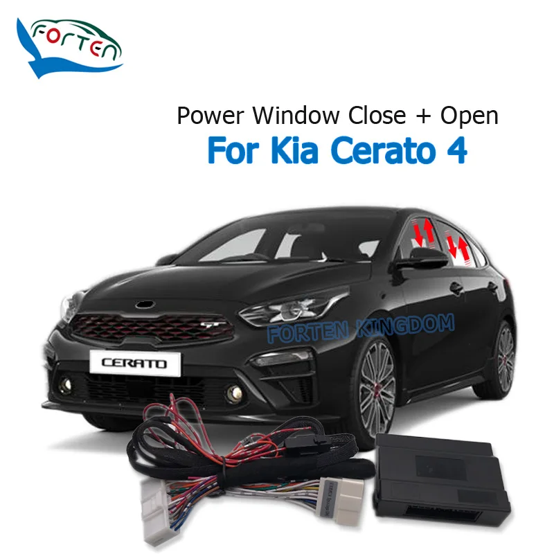 Forten Kingdom Car Automatic Intelligent Power Close&Open 2 by 2 Windows Closer Kit Module For Kia Cerato 4 / Forte