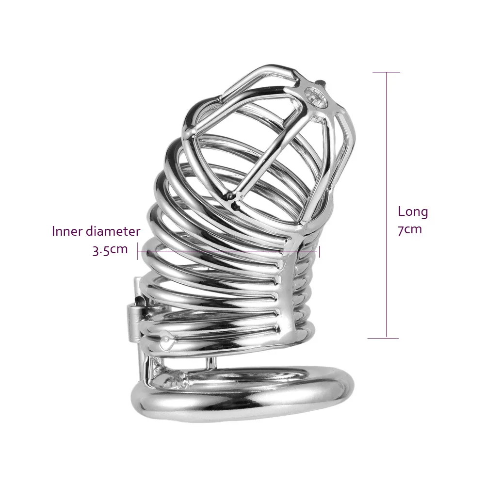 New Black Stainless Steel Male Chastity Cage,Cock Rings Penis Cage Lock Metal Penis Bondage Chastity Device Sex Toys For Men