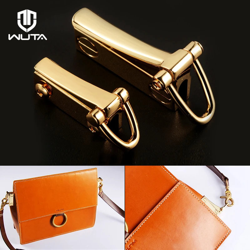 WUTA Metal Bag Hangers Gusset Clamp Accordion Pleats DIY Purse Hand Bag Modified Cross Bag Shoulder Belt Cross Chain Accessories