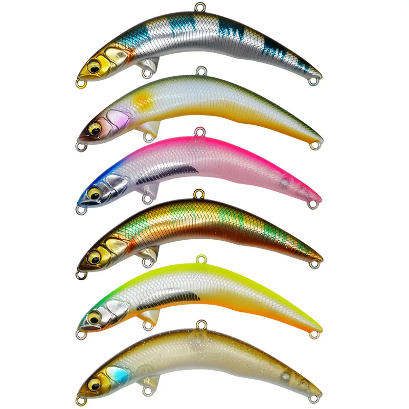 Angelköder, gebogener, sterbender Fisch, hängende Bleistiftköder, 6 g, Topwater, künstliche Elritze, harter Köder, 1 Stück, Ausverkauf – Detail 2