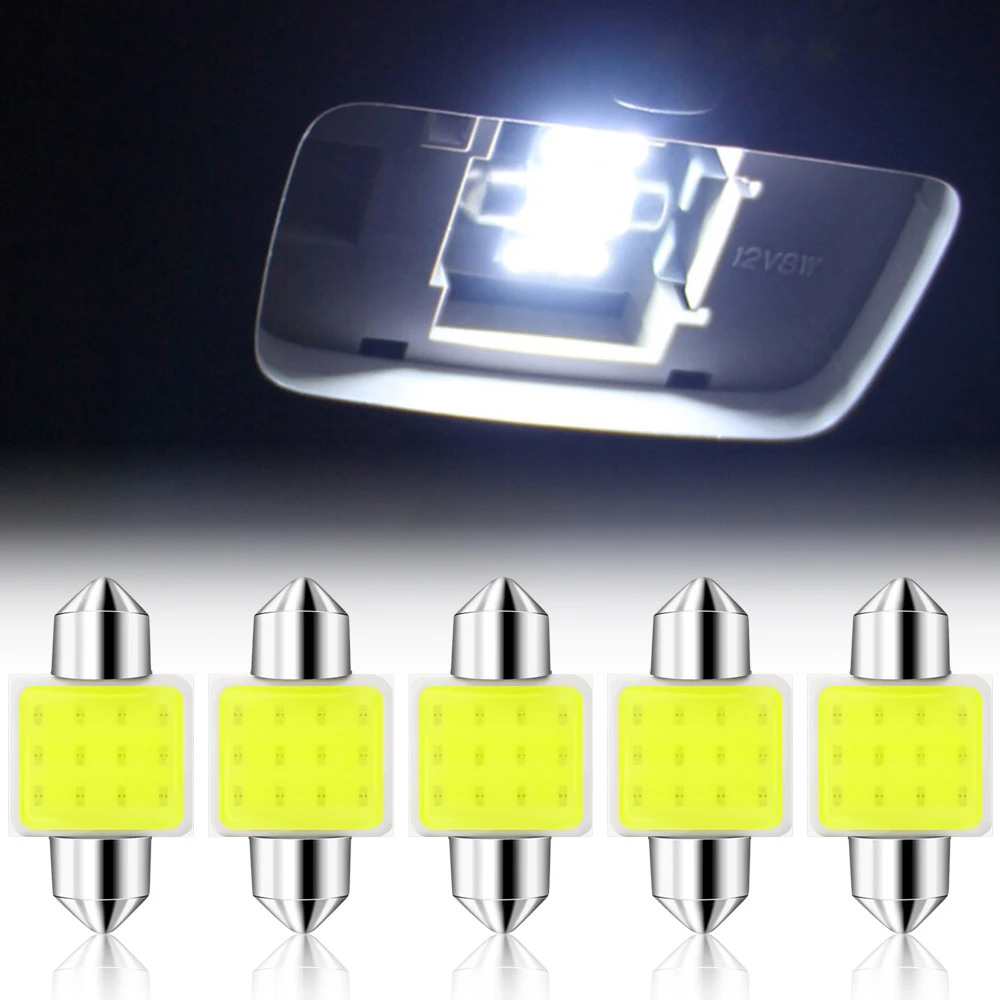 31mm Car LED Bulbs Lamp Interior Dome Lights Plate lamps for opel astra g j h insignia zafira corsa d c vivaro