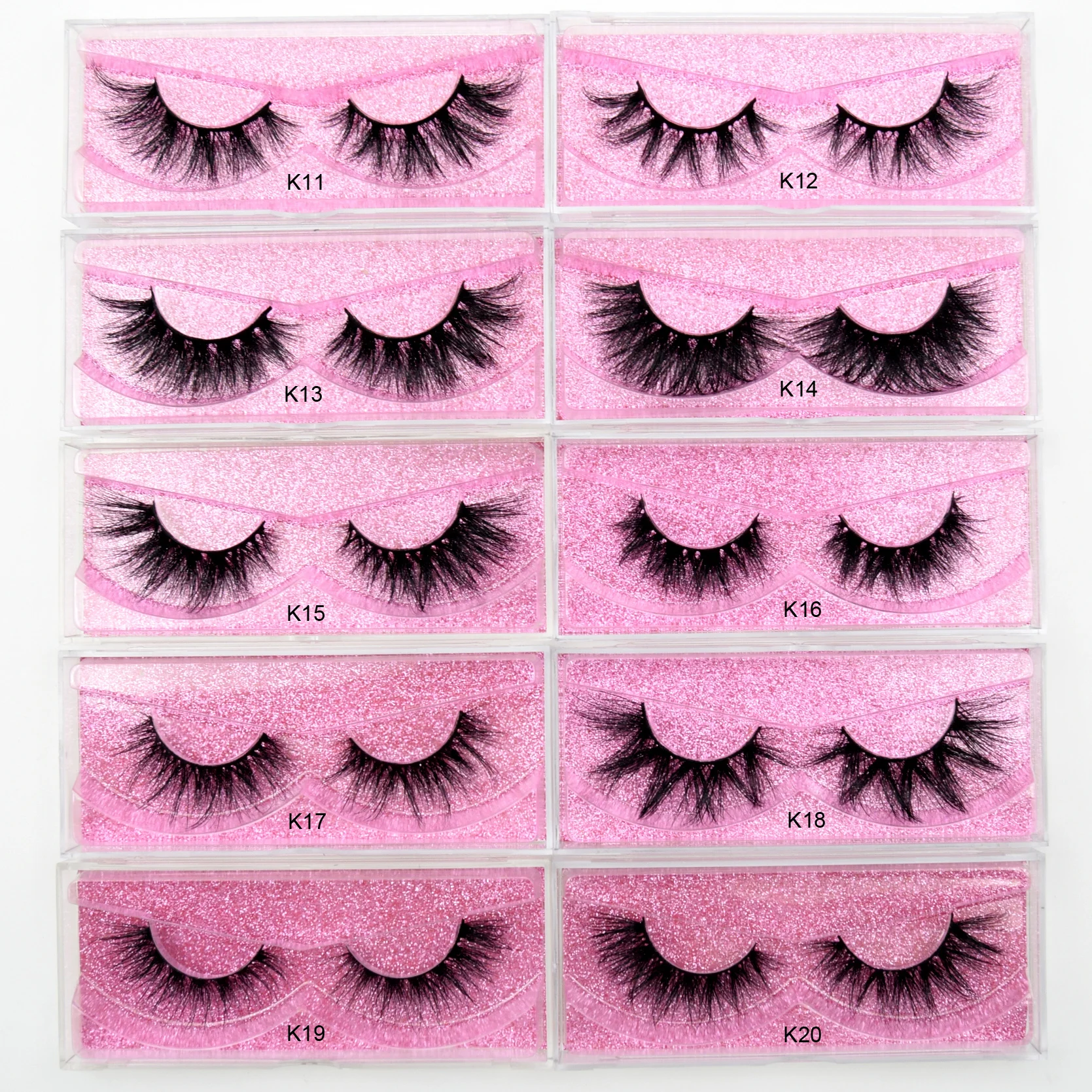 25 คู่ Visofree Mink Eyelashes 3D Mink ขนตาปลอมธรรมชาติยาวหนาตา Lashes แต่งหน้าขนตาความงามเครื่องมือขยาย