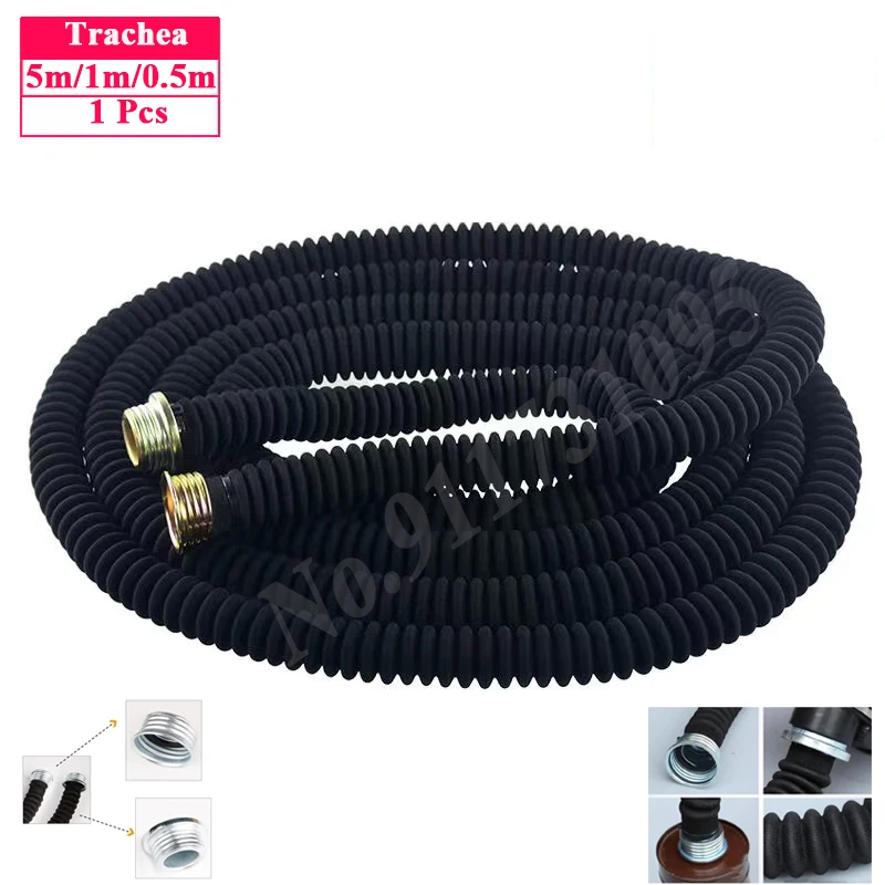 

0.5M/1M/5M Interface Gas Mask Breathing Tube Wear-Resistant Anti-Aging Gas Mask And Filter Connecting Pipe Gas Mask Accessories