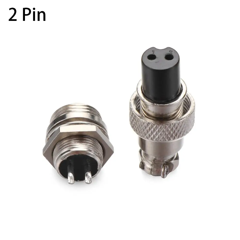 1Pair New 2/3/4/5/6 Pin 12mm GX12  Wire Panel Connector  Aviation  Plug  Male&Female