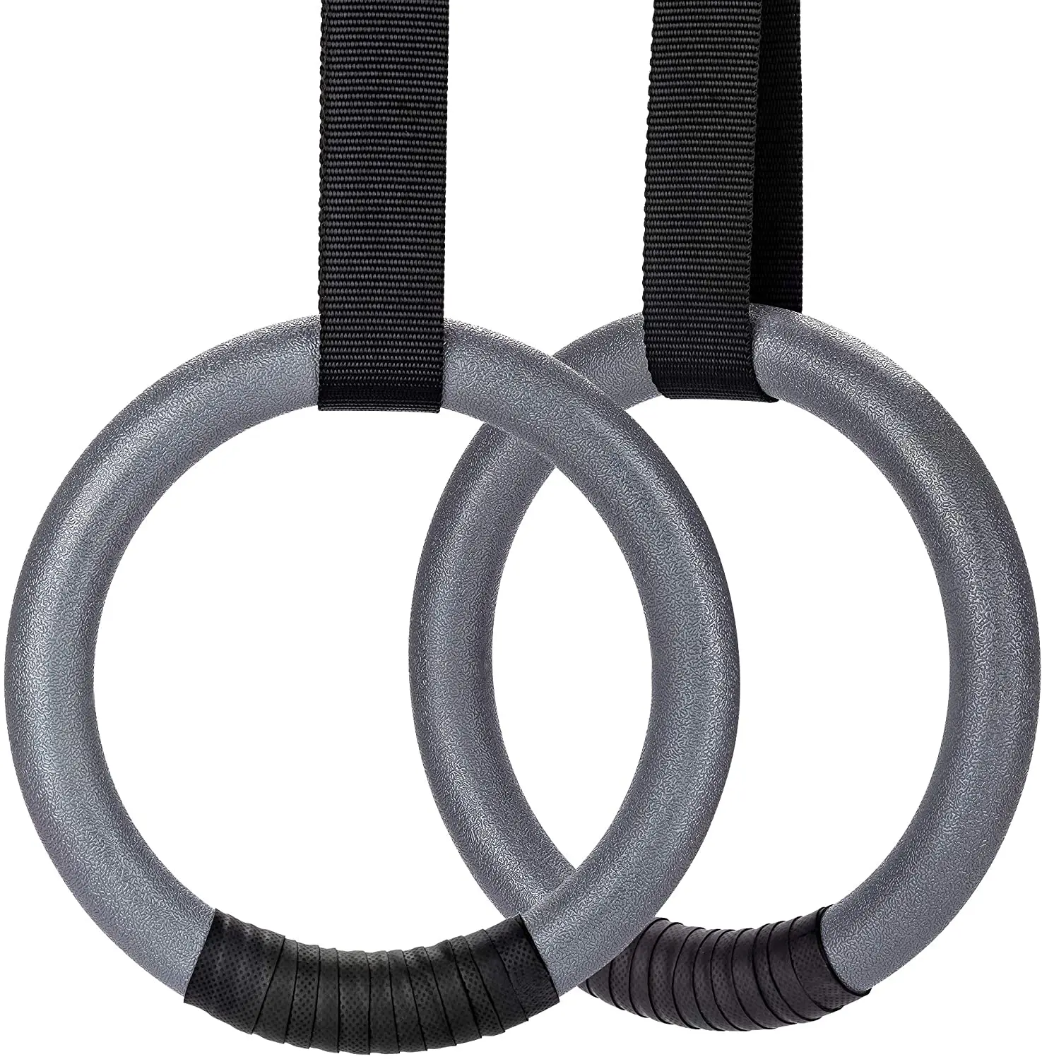 Gymnastic Rings Adjustable Buckle Straps Pull Up Exercise Rings Non-Slip Rings for Home Gym Full Body Workout