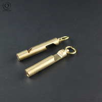 Brass Multifunction Whistle Pendant With Keychain Keyring For Opener KeyChain Ring Outdoor Survival Emergency Whistles Team Gift