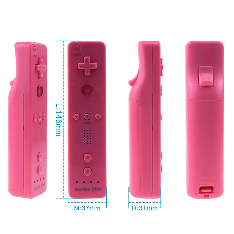 2in1 Nunchuck con Motion Plus per nintendo Wii Game Remote Controller Joystick