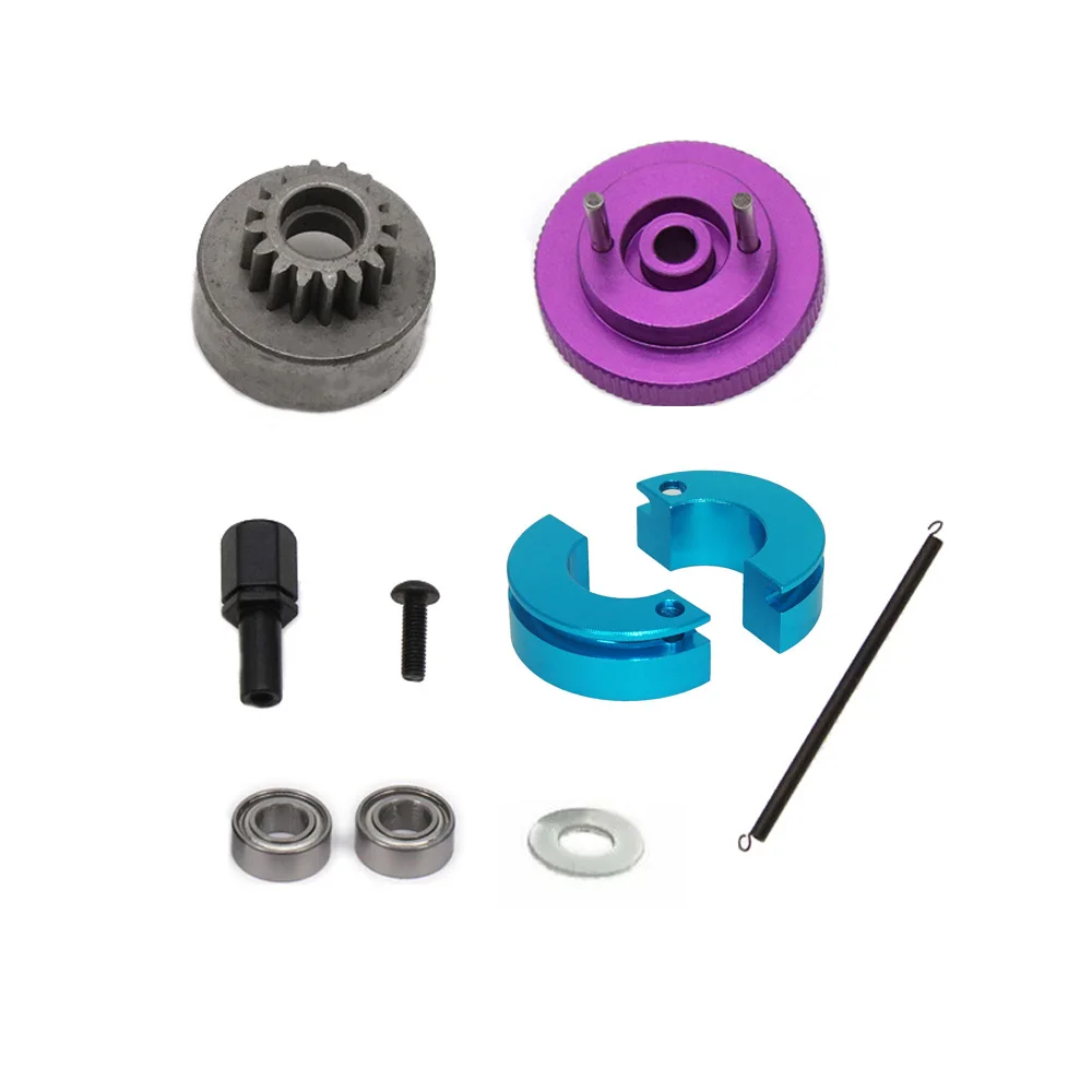 16T Gear 102006 Vliegwiel Clutch Bell Kogellagers Set Voor Hsp 94188 1/10 Rc 1:10 Nitro Motor Car Upgrade onderdelen