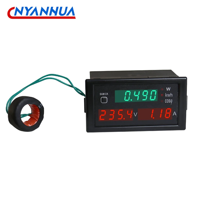 AC voltage Ammeter Power Meter Power Factor Tester Digital Display Meter Energy Wattmeter Reset DL69-2047