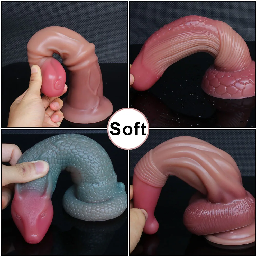 Soft Silicone Horse Dildo Suction Cup Cock Lesbian Masturbators Cheap Monster Art Penis Anal Plug Adult Sex Toy for Men Women