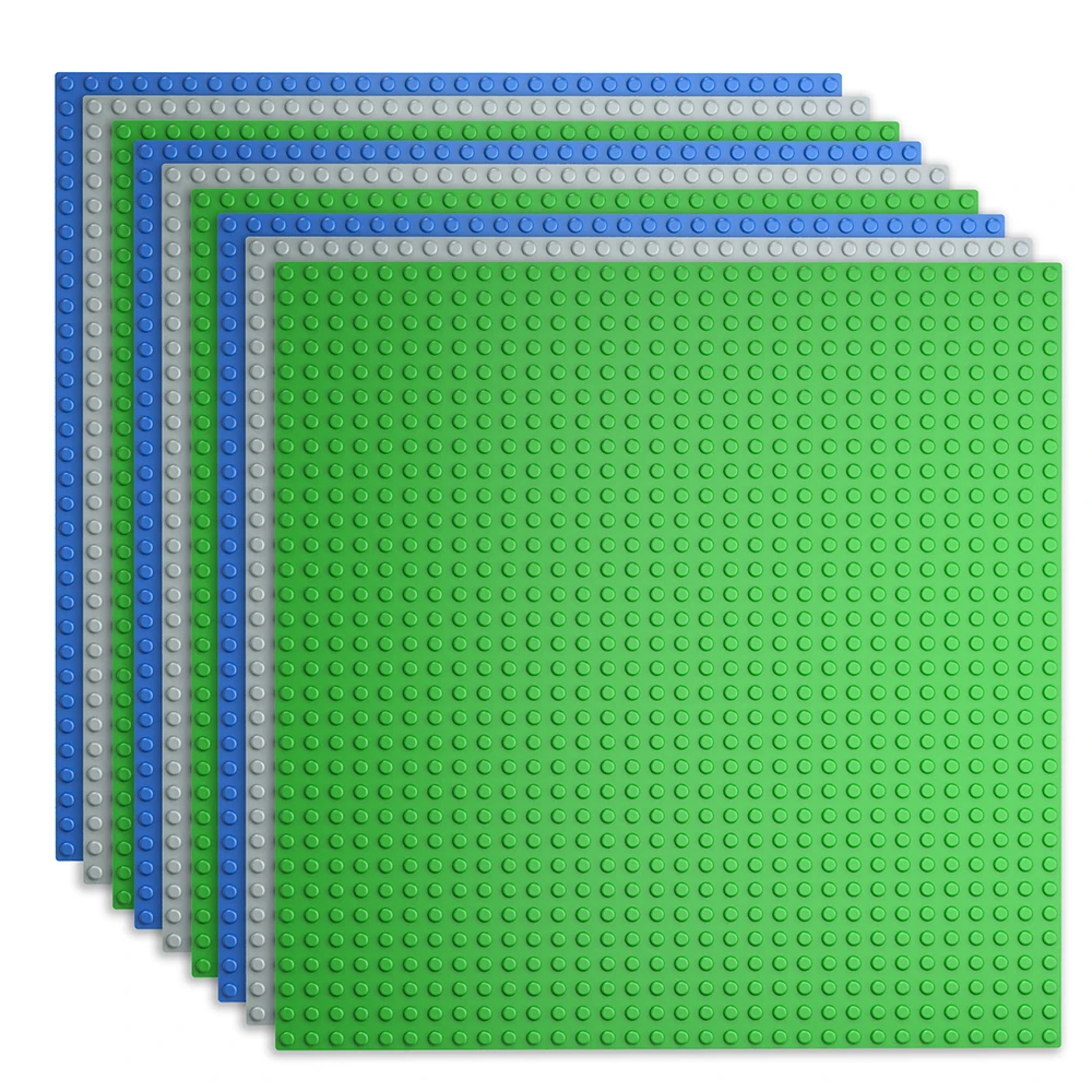 3PCS Klassische Grundplatten Blöcke 32x32 32x16 Punkte Gebäude Grundplatten Ziegel Montage Stadt Straße MOC freunde Stadt Spielzeug – Detail 1