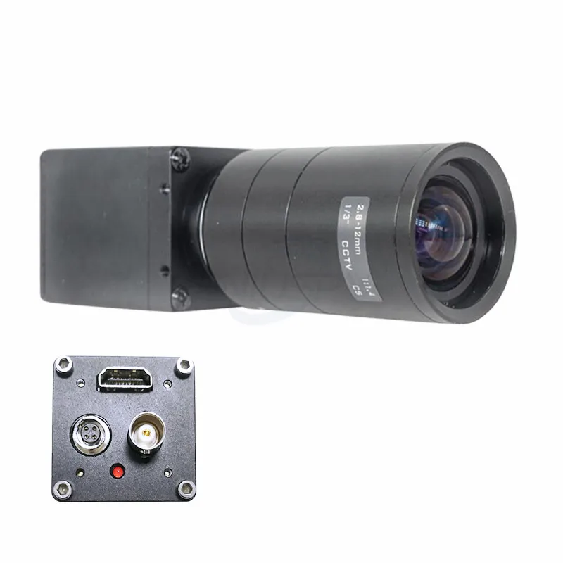 Geniuspy 2.8-12mm Varifocal Lens Mini BOX HDMI 3G SDI 1080P 1/1.8 Sony EX HD-SDI 1080P 1080i 60Fps Box SDI Camera For Industry