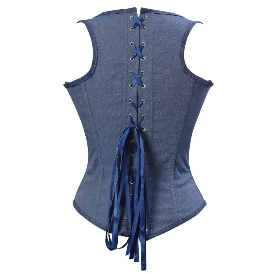 Gothic Sexy Straps Underbust Corset Vest Lace Up Boned Waist Trainer Slimming Corset Bustier Lingerie Top Plus Size S-6XL