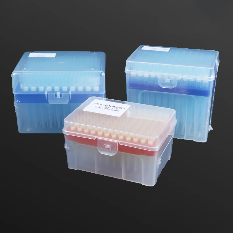 1set Lab 10/20/100/200/1000ul Sterilization No DNA RNA Enzyme No Heat Source PP Box with Filter Tips Available In General Use