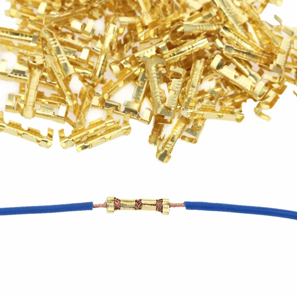 50pcs/100pcs 453 U-shaped terminal tab cold inserts connectors cold terminal small teeth fascia terminal,0.3-1.5mm2