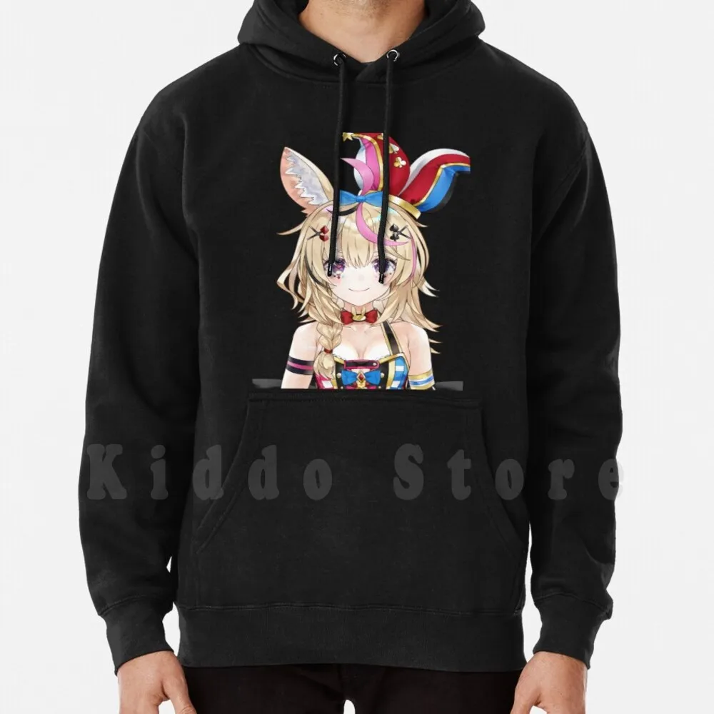 Omaru Polka Hoodies Long Sleeve Hololive Vtuber Anime Hololive Hololive Hololive Inugami Korone Kiryu Coco