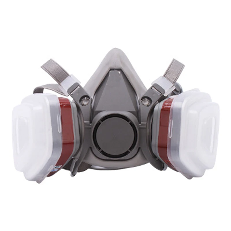Máscara de Gas a prueba de polvo y niebla, respirador Industrial de media cara para pulverización, gafas protectoras, filtros de trabajo de
