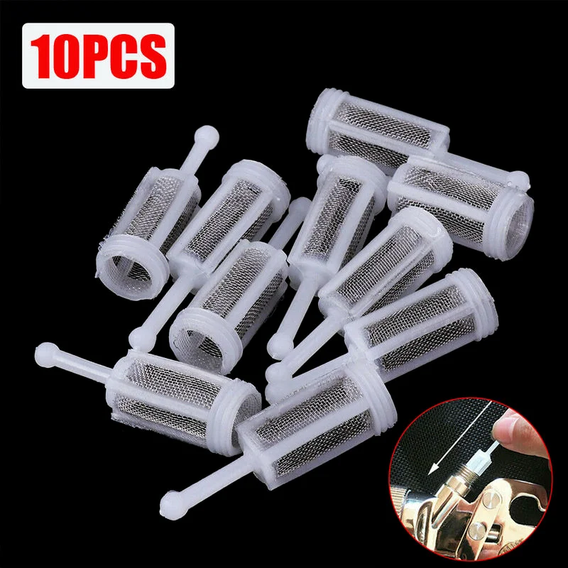 10Pcs/Set Gravity Spray-Gun Filters Fine Mesh Disposable Gravity Feed Filter-Paint Spray Gun Mesh Strainer Accessories Universal