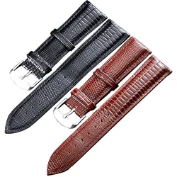 12mm 14mm 16mm 18mm 20mm 22mm 24mm Leather Watch Band Wristband Watch Accessories Lizard Texture Luxury Watch Band Belt