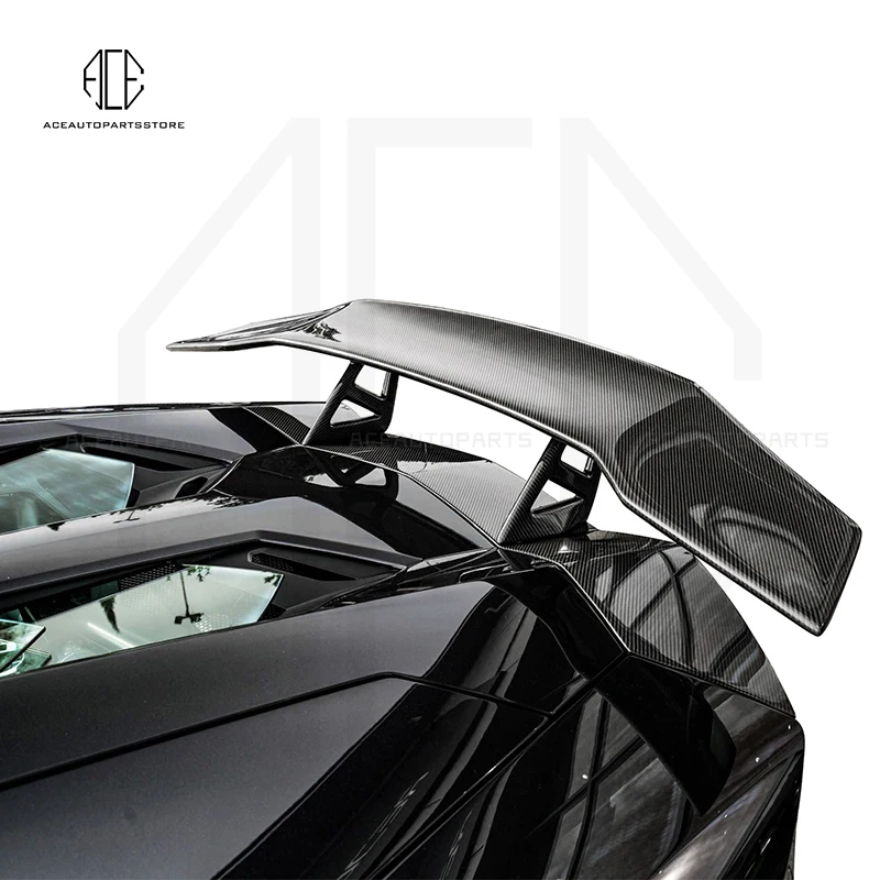 For Lamborghini Aventador LP700 LP720 LP750 DMC Style Rear Wing Refit Race Track Spoiler Double Layer Tail  Auto Body Kit