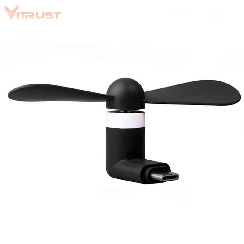 Ventilatore USB di tipo C gadget per ventole della banca di potere del telefono cellulare Mini ventole rimovibili