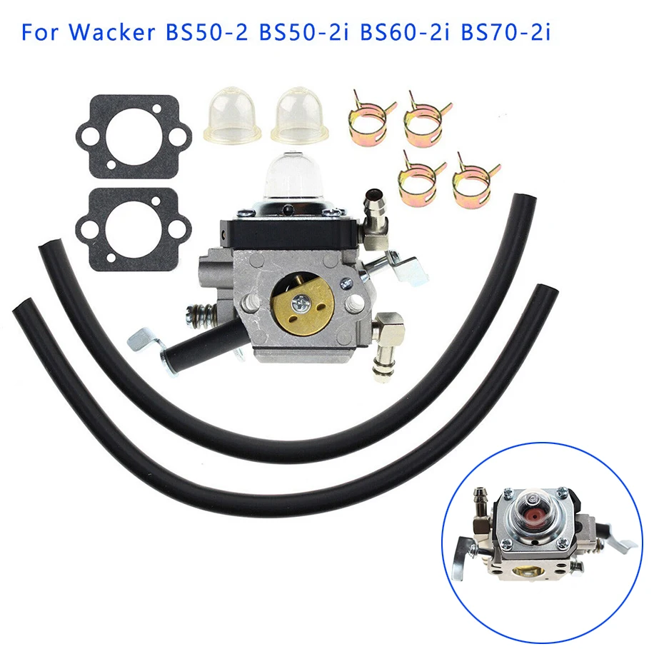 المكربن عدة التمهيدي لمبة طوقا إصلاح أجزاء ل Wacker BS50-2 BS50-2i BS60-2i BS70-2i Walbro HDA 242 المكربن الوقود أنابيب جديد