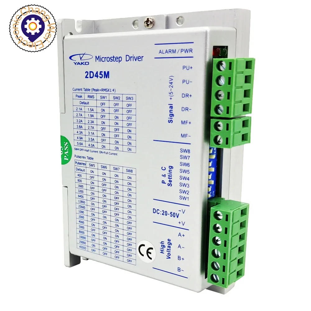 YAKO  2D45M NEMA 17/23 two-phase stepping motor drive TEC single-axis motor controller