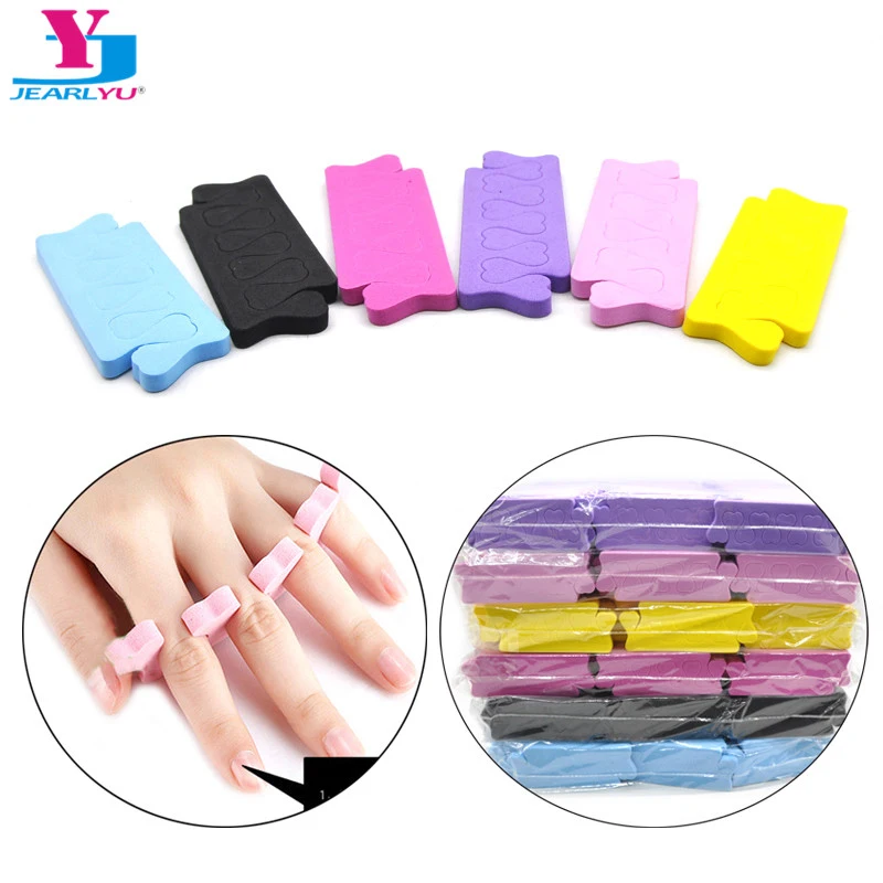 20pcs/set Sponge Toe Separator For Pedicure Manicure Nail Materiel Onglerie Fingers Separator Feet Nail Foam Orthopedic Product