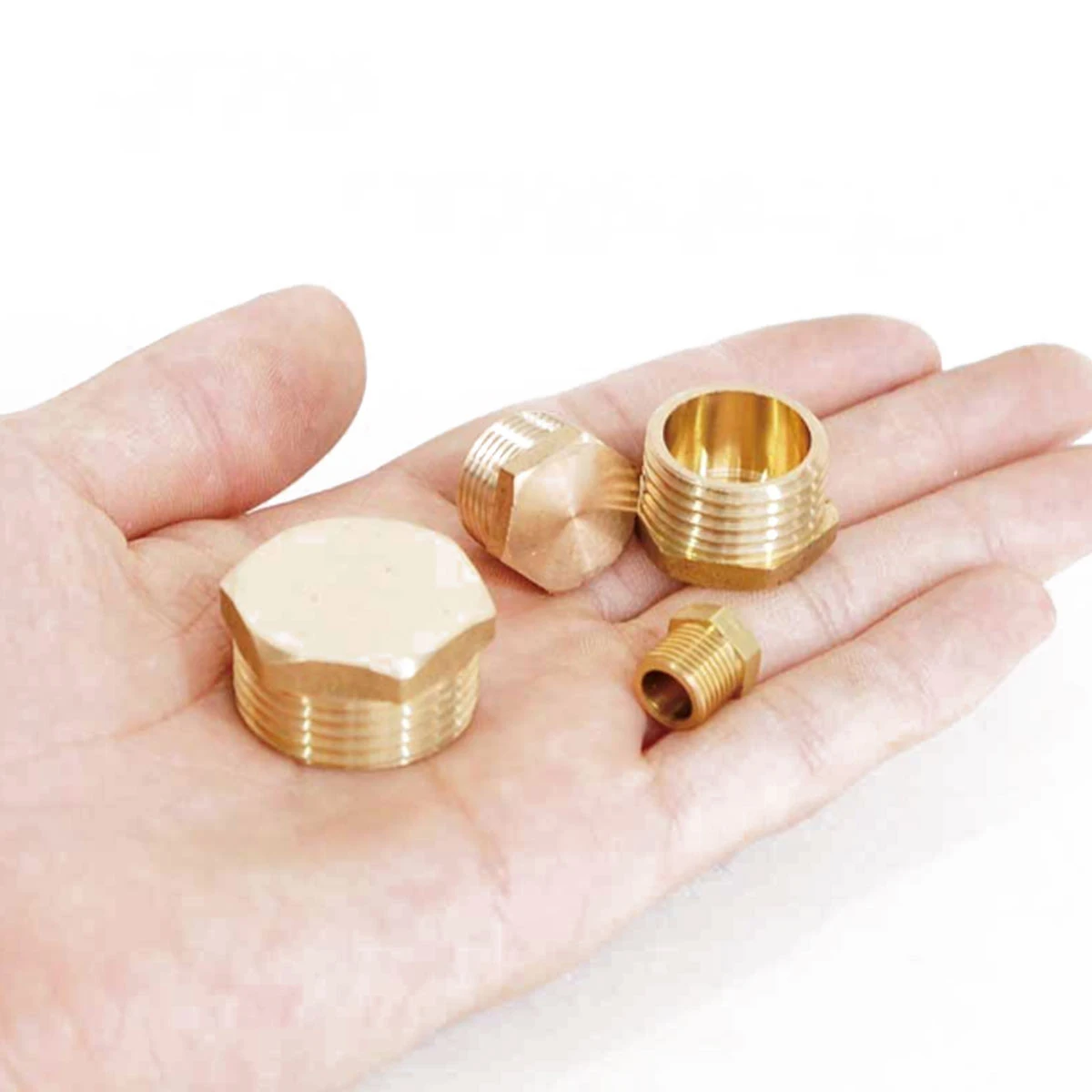 Adaptador de conector acoplador de latón, BSP de rosca macho 1/8 ", 1/4", 3/8 ", 1/2", 3/4 ", 1,2", 1,5 ", 1", ", 2", 1 ud.