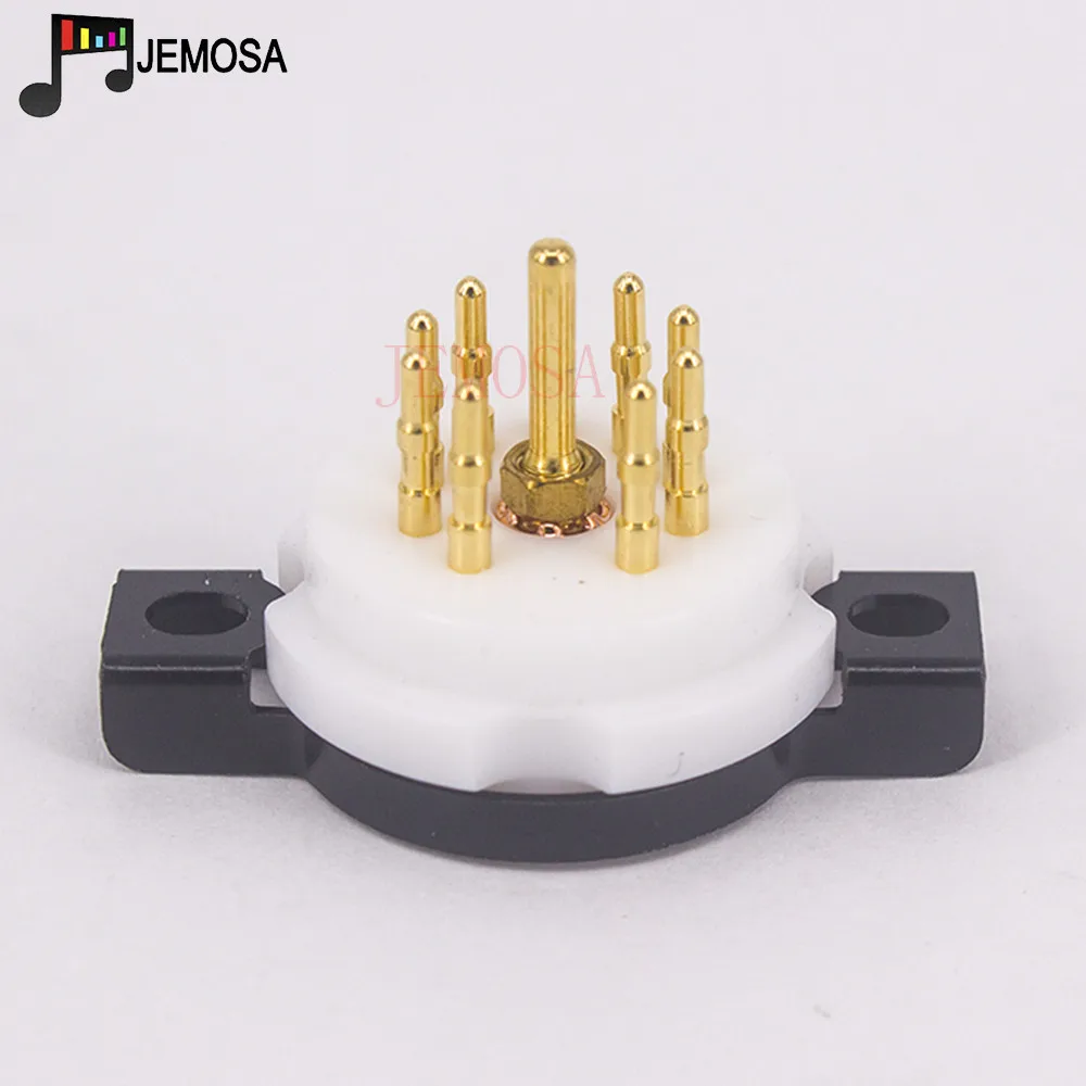 EIZZ Teflon małe 9 pinów gniazdo pozłacane dla 12AX7 ECC82 ECC83 6922 ECC88 lampa elektronowa HIFI Audio wzmacniacz lampy elektronowej