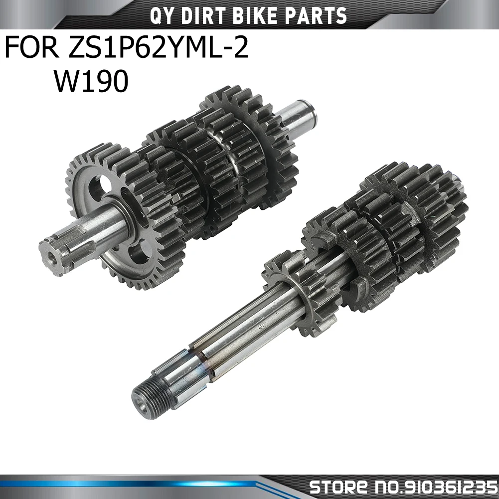 Motorcycle Transmission Gear Box Main Counter Shaft Kit For ZongShen ZS 190cc Z190 W190 1P62YML-2 Engine Dirt Pit Bike Atv Quad